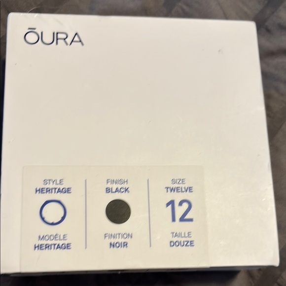 Ōura Black Ring Size 12 - Picture 1 of 4